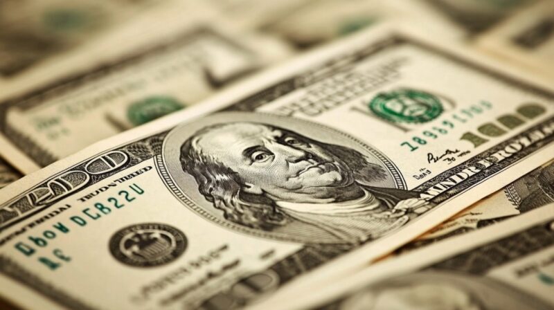 Close-up image of a stack of 100-dollar bills, symbolizing financial adjustments and income